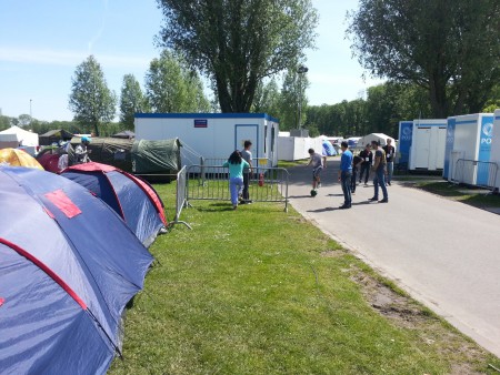 une petite partie de football avec des étudiants Marocains...